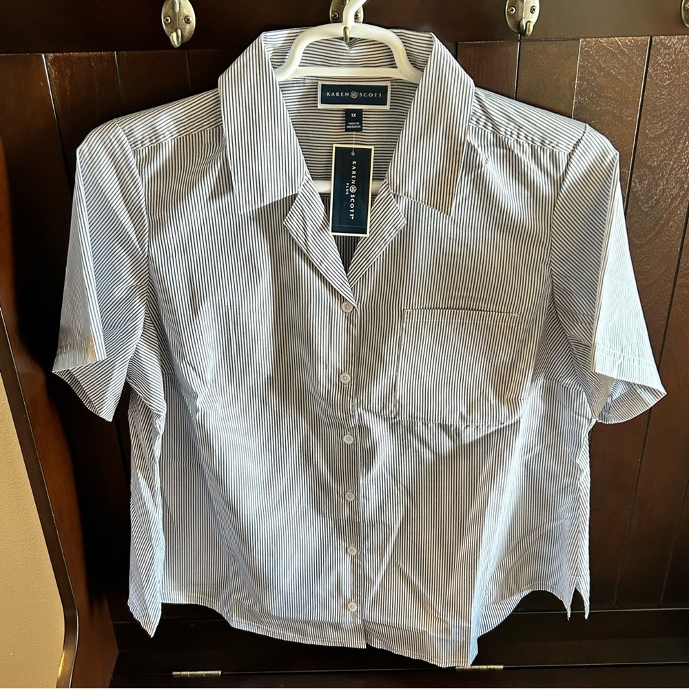 New Karen Scott from Macy’s button down shirt
